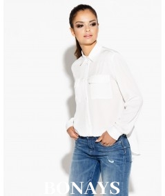 elegancka koszula - Talia - Dursi biała