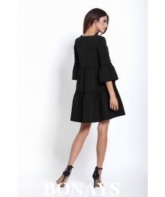 czarna oversizowa sukienka IVON greta
