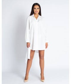 Biała koszulowa sukienka Celin - Dursi