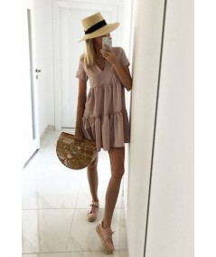 Różowa oversizowa sukienka ivon