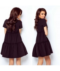 czarna oversizowa sukienka IVON - sukienka pola