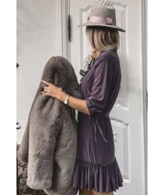 Lużna sukienka z dekoltem w kształcie litery V