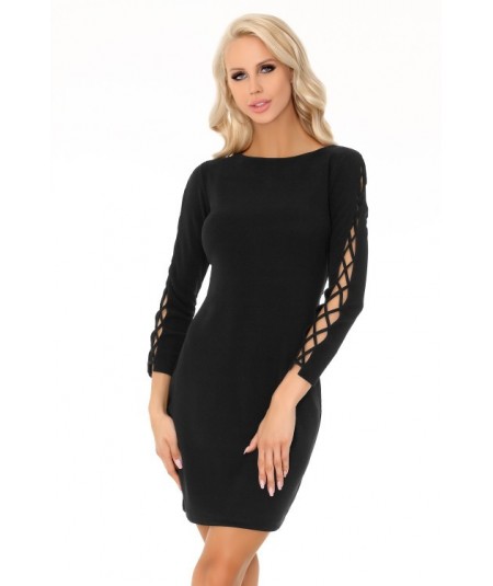 Dopasowana elegancka sukienka z rękawem Merciana