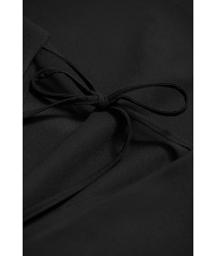 czarna dzienna sukienka z gumka IVON