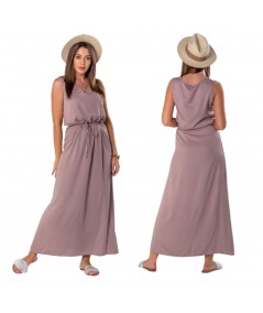 beżowa sukienka midi merribel