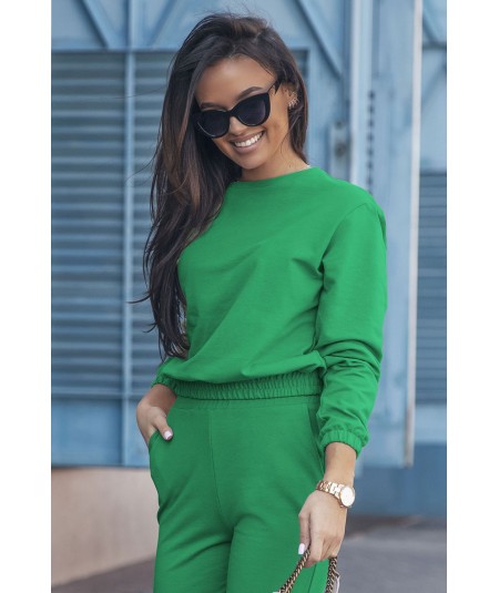 Długi dres damski CLASSIC w kolorze bottega green