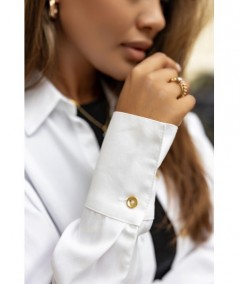 klasyczna biała koszula damska z mankietami