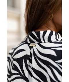 Wiskozowa koszula Ribis zebra
