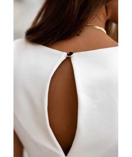 Klasyczna sukienka Giorgia w kolorze śmietanki