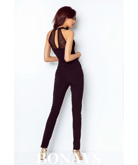 czarny długi kombinezon - IVON Ursula