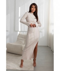 Bawełniany Komplet GAIA bluzka i spódnica maxi z rozcięciem