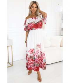 Kwiecista hiszpanka maxi o zwiewnym fasonie w stylu boho Lucia