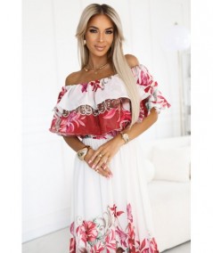 Kwiecista hiszpanka maxi o zwiewnym fasonie w stylu boho Lucia