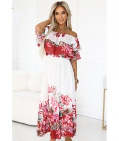 Kwiecista hiszpanka maxi o zwiewnym fasonie w stylu boho Lucia